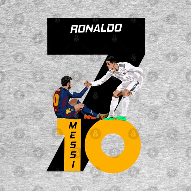 Cristiano Ronaldo and Lionel Messi by Asepart
